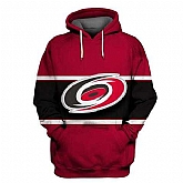 Hurricanes Red All Stitched Hooded Sweatshirt,baseball caps,new era cap wholesale,wholesale hats